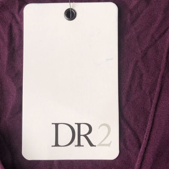 Women's DR 2 Purple Short Puffed Sleeve Pullover Blouse Size Small - Picture 4 of 9